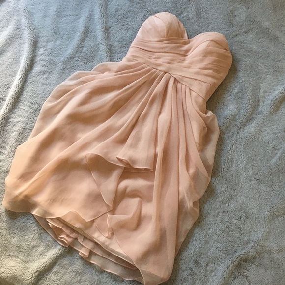 Da Vinci Dresses & Skirts - Da Vinci blush frilly strapless dress